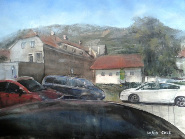 Austrian Countryside – Watercolor, 22×30