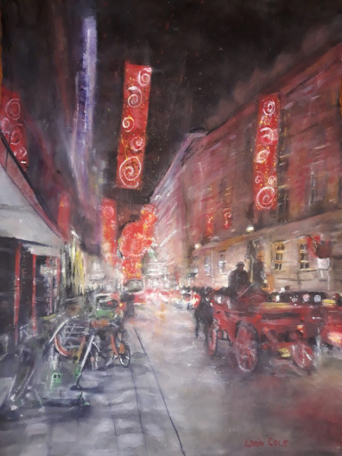 Christmas in Vienna – Watercolor, 22×30
