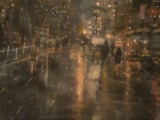 Flat Iron Crossroads – Watercolor, 22×30