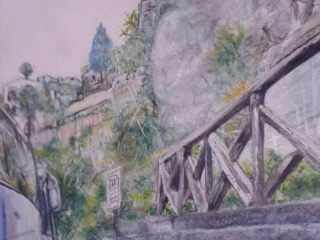 God Father Location – Watercolor, 9×12