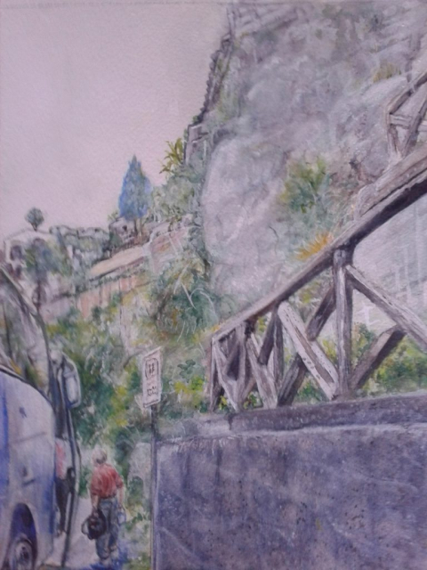 God Father Location – Watercolor, 9×12