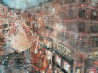 Shimmering Lights – Watercolor, 22×30