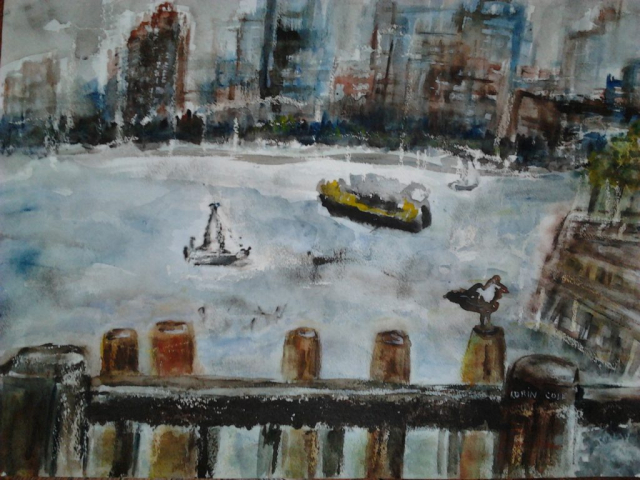 Stormy Day – Watercolor, 18×24