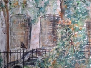 Tudor City Greens – Watercolor, 10×14